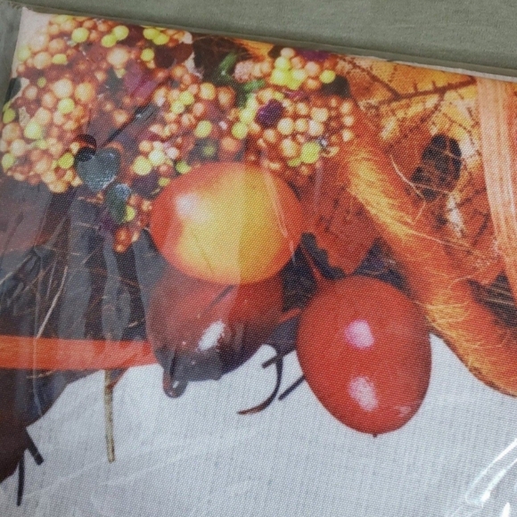 NEW Rustic Look Fall/Autumn Large Outdoor "Welcome" Flag w/wreath design - Picture 10 of 11